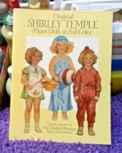 UNCUT Shirley Temple Paper Dolls THE CHILDREN'S MUSEUM 4 DOLLS - Picture 1 of 1