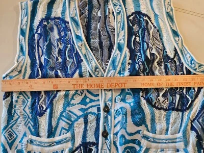 Vintage COOGI  sweater vest Men's L Cotton Multicolor - Image 1 of 4