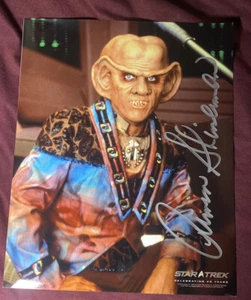 Autógrafo auténtico de Armin Shimmerman/Quark Star Trek en color 8x10 foto - Imagen 1 de 1