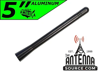 **SHORT**  5" ALUMINUM ANTENNA MAST - FITS: 2006-2026 GMC Sierra 1500 - Image 1 of 4