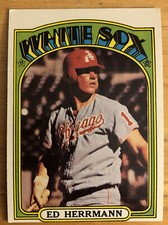 1972 Topps Ed Hermann Baseball Card #452 White Sox Low-Grade Poor