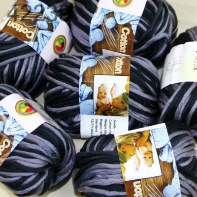 Venta 6 bolas x 50 g mantas gruesas de algodón súper suaves alfombras de mano hilo de tejer 39 Foto 1 de 4