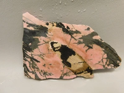 Rhodonite Stone Slab Lapidary Cabbing Rough Rock California #O13 - Image 1 of 4