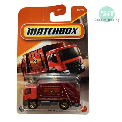 2025 Matchbox Mainline 99/125 Red Garbage King – Collectible Diecast Toy Car - Image 1 of 4