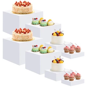 EI 8Pcs Acrylic Buffet Risers,High-end Classic Food Display Riser for Party,C... - Picture 1 of 9