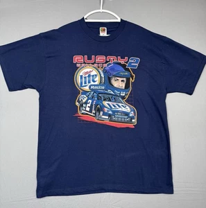 Vintage 90s Rusty Wallace Graphic Nascar Shirt Herren XL Team Miller Lite Racing 2 - Bild 1 von 6