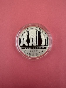 2010 American Veterans Disabled for Life Commemorative Silver Dollar Proof W/COA - Picture 1 of 3