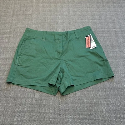 Vineyard Vines Shorts Womens Size 8 Chino Starboard Creek Green Coastal Prep New - Image 1 of 4