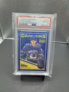2019-20 O-Pee-Chee Platinum Retro Rookie Quinn Hughes - Pop 9 PSA 10 #149 - Imagen 1 de 2