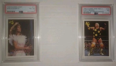 5 PSA Graded WWE Cards ~ Miss Elizabeth, Dusty Rhodes, Billie Kay (GEM 10) - Image 1 of 4