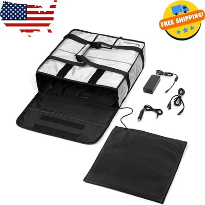 Электрическая сумка для доставки пиццы и еды с подогревом и изоляцией - Изображение 1 из 4