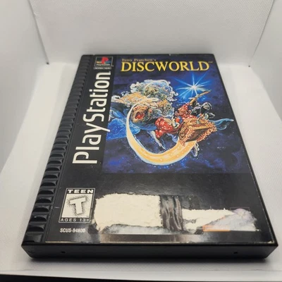 Terry Pratchett's Discworld PS1 Long Box Complete CIB Game with reg card - Image 1 of 4