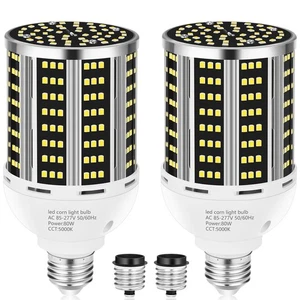 80W 2 pack LED Corn Light Bulb(800W Equivalent ),Commercial Grade DayLight 50... - Picture 1 of 6