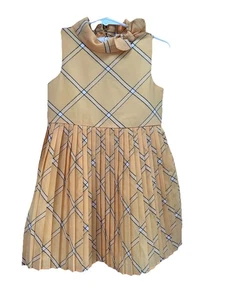 Janie and Jack Dress Chiffon Pleated Yellow Toddler Girls Sz 2T Sleeveless - Picture 1 of 6