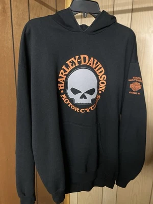 Harley Davidson Willie G Embroidered Hoodie Large Black Great Condition  - Image 1 of 4