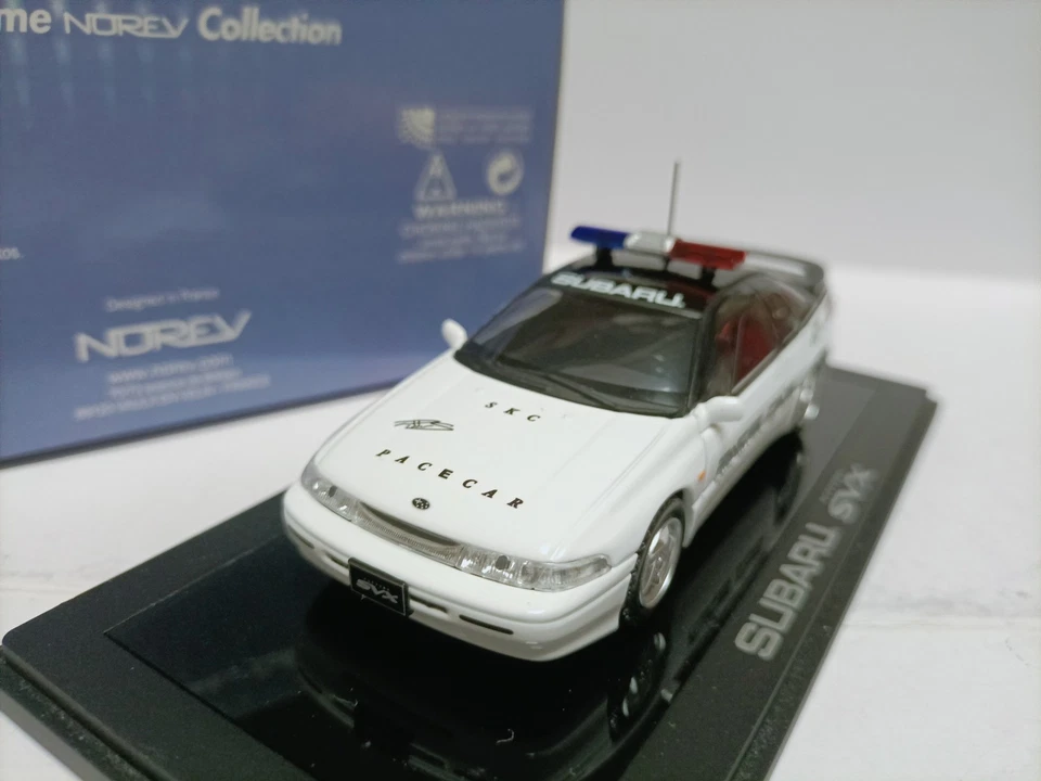 Norev 1:43 Subaru SVX Arcyone Pace Car Track Navigation Car Model  - Image 1 of 4
