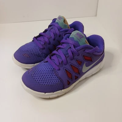 NIKE Free 5.0 Low Purple Venom Kids Running Shoes US  Size 12 C Good Pre-Owned - Изображение 1 из 4