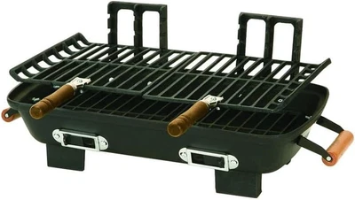 30052 Cast Iron Hibachi 10 by 18-Inch Charcoal Grill - Image 1 of 4