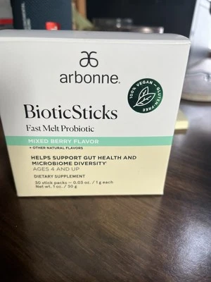 Arbonne Bioticsticks Mixed Berry 30 paquetes sin agua solo vierte en boca 2880 Foto 1 de 3