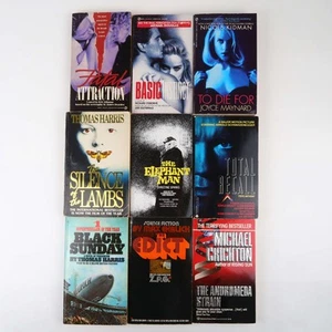Vintage Thriller, Sci Fi Movie Tie-In, Novelization Lot - 9 Paperback Books F - Picture 1 of 5