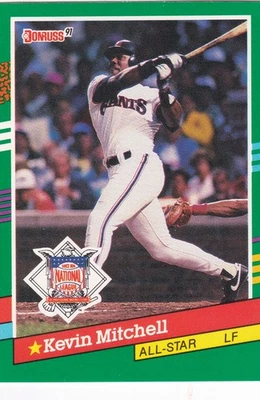 1991 Donruss #438 Kevin Mitchell San Diego Padres + Yes 4 Free Mystery Cards - Image 1 of 2