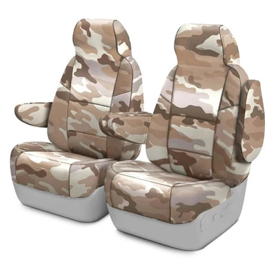 For Kia Soul 10-13 Coverking Traditional 1st Row Camo Sand Custom Seat Covers Foto 1 de 4