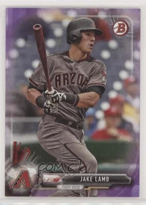 2017 Bowman Purple /250 Jake Lamb #71 - Image 1 of 2