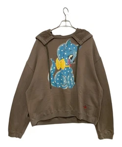 Vivienne Westwood CAT print fleece hoodie Size: M Brown Men 17-13-321002 - Picture 1 of 5