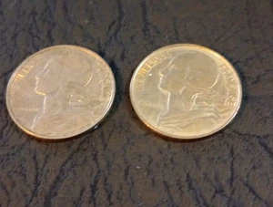 2 France 20 Centimes 1964 And 1974 Coins - Picture 1 of 2