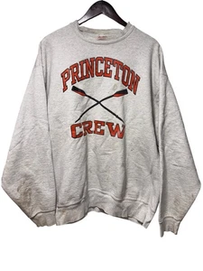 Vintage 80s Princeton University Rowing Crew Reverse Weave Sweatshirt XL Distres - Bild 1 von 12