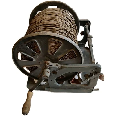   Polish Army-  Wire spool carrier + 700 m field Cable  - Image 1 of 4