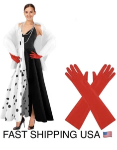 Disney Cruella De Vil 101 Dalmatians Adult Halloween Costume with Wig - Picture 1 of 11