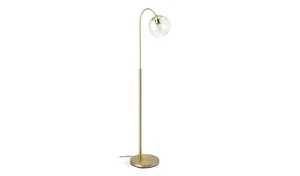 Habitat Coleman Glass Shade Metal Floor Lamp - Brass - Picture 1 of 8