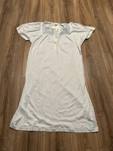 Pill Light Blue Short Sleeve Nightdress Nightie Nightware - Size UK 14/16 - New - Picture 1 of 8