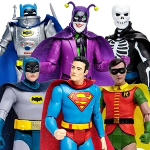 McFarlane Toys DC Retro (WAVE 8) Modellino Batman 1966 6 pollici - Set di 6 - Foto 1 di 19