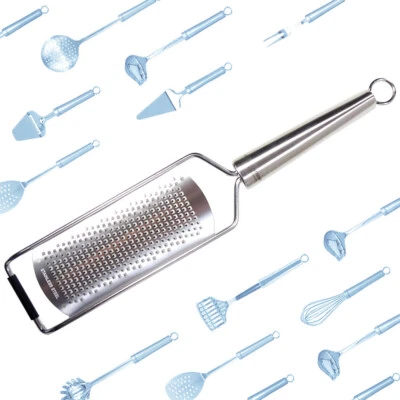 TOP Parmesanreibe Käse Reibe Käsereibe Küchenreibe Handreibe Edelstahl twisted - Bild 1 von 4