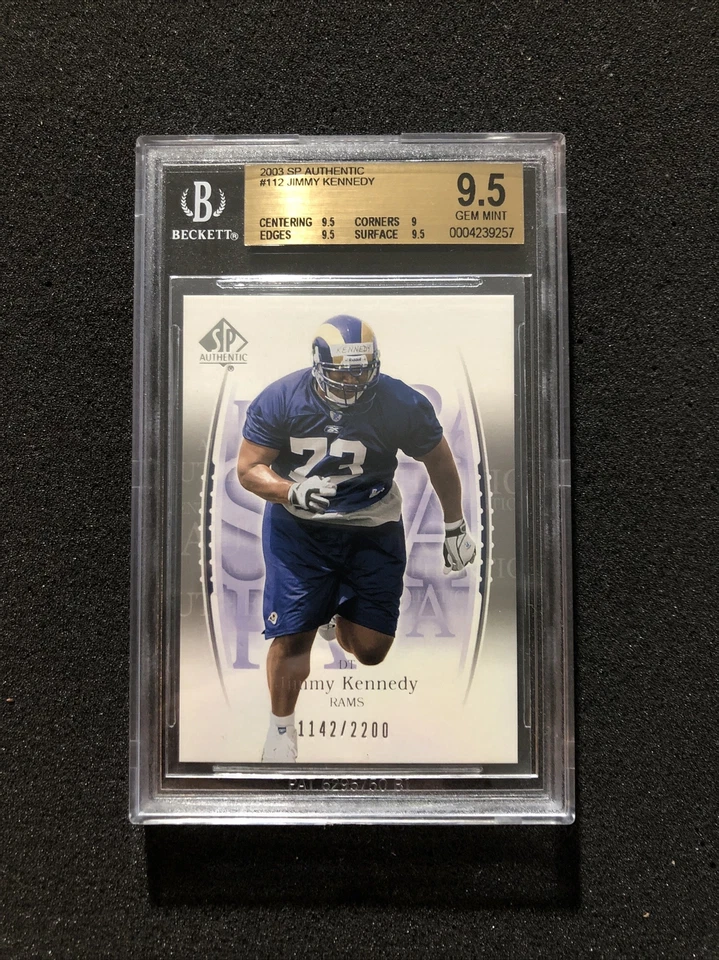 2003 Upper Deck SP Authentic JIMMY KENNEDY #112 BGS 9.5 💎 ROOKIE 💎 1142/2200 - Image 1 of 2