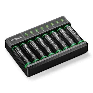 8X HiQuick 2800mAh AA Wiederaufladbar Rechargeable Batterie +Akku Ladegerät - Bild 1 von 4