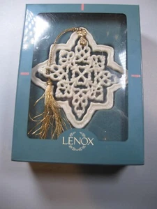 Lenox Winter Wonders Porcelana Copo de Nieve Árbol de Navidad Adorno 3D - Imagen 1 de 4