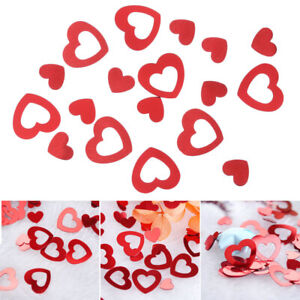 Decoration PVC Lose Sequins Valentine's Day Glitter Heart Shapes Table Confetti
