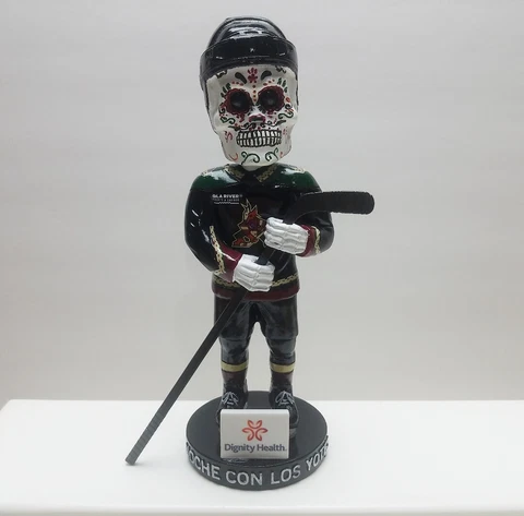 Arizona Coyotes Sugarskull Bobblehead NHL LOS YOTES BDA Sports Cover
