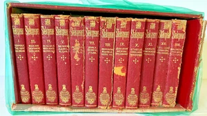 WILLIAM SHAKESPEAR "THE HANDY-VOLUME SHAKESPEARE 1880'S 12 VOLUME SET #2 MISSING - Picture 1 of 14