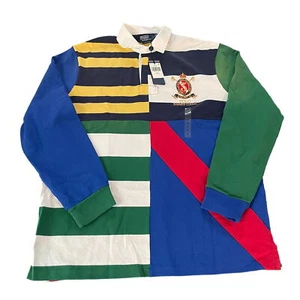 Camisa de Rugby Polo Ralph Lauren Calce Clásico Para Hombre LS Multicolor a Rayas, Talla XL NUEVA CON ETIQUETAS - Imagen 1 de 8