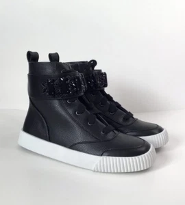 Karl Lagerfeld Paris Jeren Embellished Leather High-Top Sneakers - Bild 1 von 7