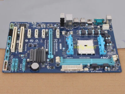 Gigabyte GA-F2A55-DS3 Motherboard LGA FM2 DDR3 AMD A55 - Image 1 of 2