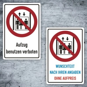 Escudo-escudo combinado ascensor prohibido usar, o lámina VP063 - Imagen 1 de 3