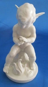 FR Lippert Dresden Cherub Figurine Sitting by Fire Warming His Hands - Picture 1 of 11