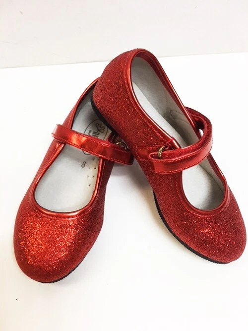 New Girl's & Toddler Angel Red Glitter Mary Jane Dress Shoes - Image 1 of 1