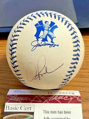 ALEX RODRIGUEZ 9 SIGNED AUTOGRAPHED OAL JOE DIMAGGIO LOGO BASEBALL! YANKEES JSA! - Image 1 of 2