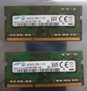 Samsung 8GB 2X4GB DDR3 1RX8 1600MHz PC3L-12800S 204pin SODIMM Laptop Memory RAM - Picture 1 of 1